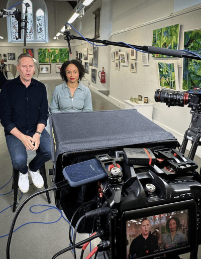 Instagram - Filming on location at an Art Gallery