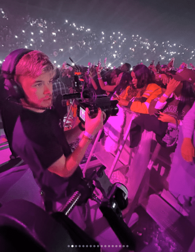 Instagram - Josh filming the crowd